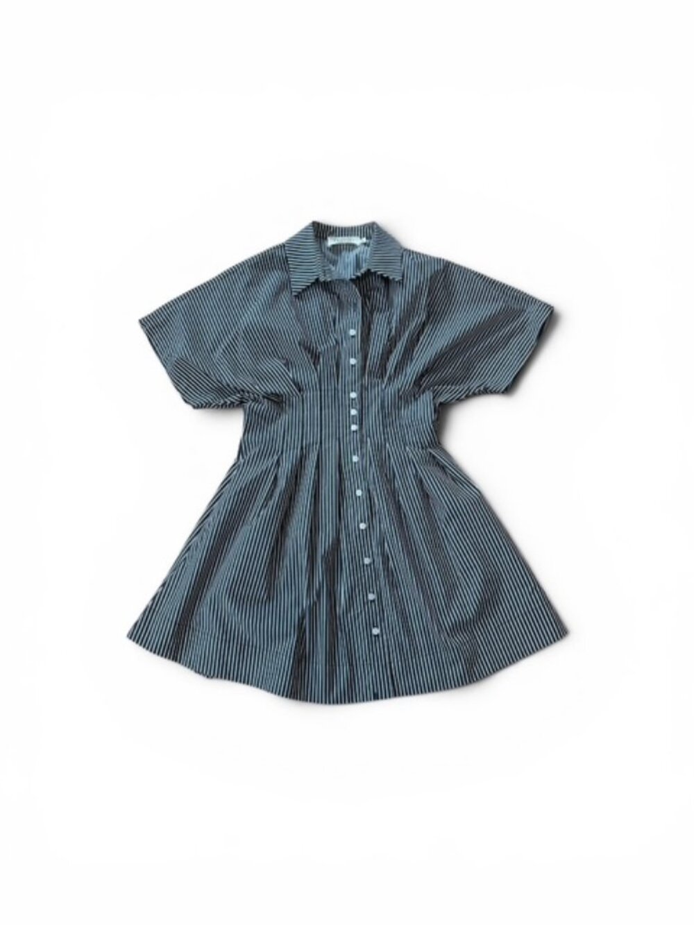 Anthropologie "The Tobie" Mini Shirt Dress by Exquise - Charcoal - Size M - Picture 4 of 5